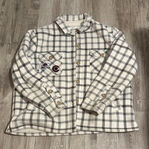 Plaid Button-Up Jacket